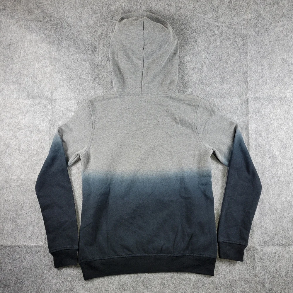 Abercrombie & Fitch Kids Gray Navy Ombre Pullover Hoodie Boys Size 13/14